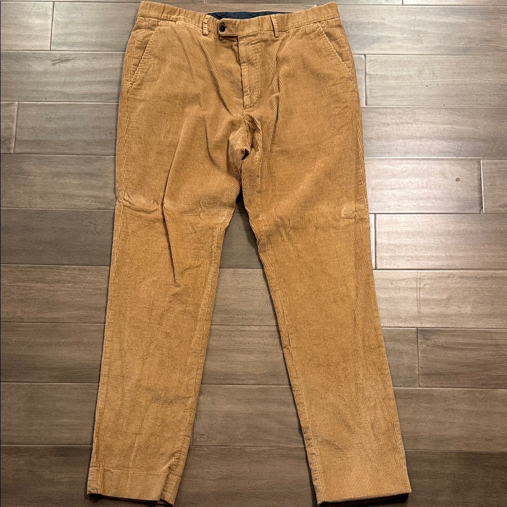 Carolina Herrera Men’s Plain Front Corduroy Pants SZ 38